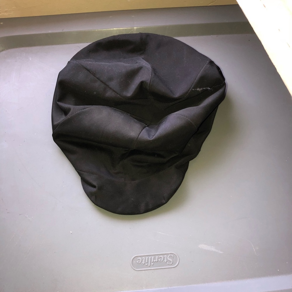 Black helmet cover